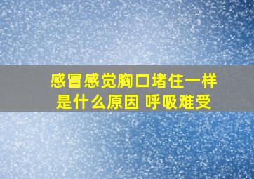 感冒感觉胸口堵住一样是什么原因 呼吸难受